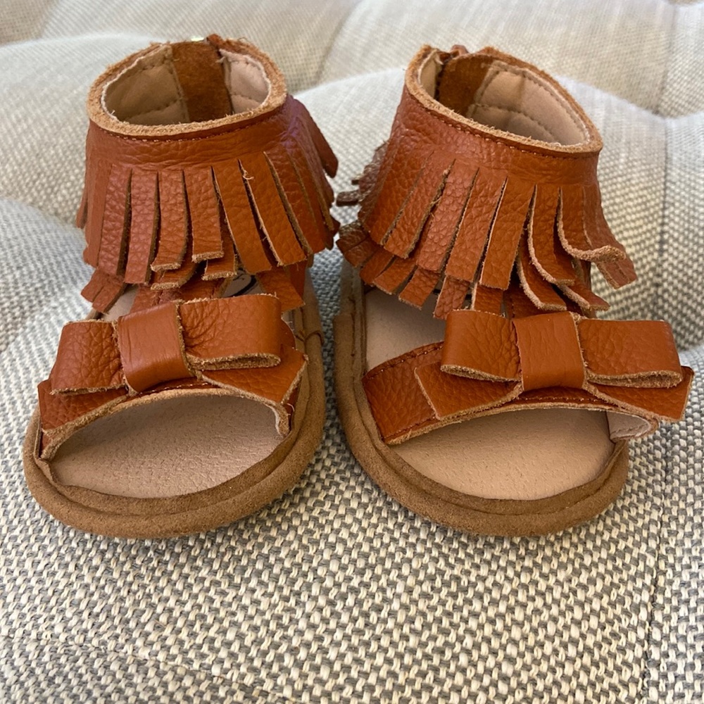 Little Love Bug Fringe Sandals- size 3.  —LIKE NEW CONDITION